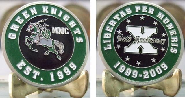 Green Knights 10th Ann Coin Final