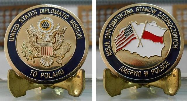 US Diplomatic Warsaw Poland Coin Final